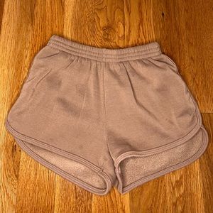 Brown comfy lounge shorts